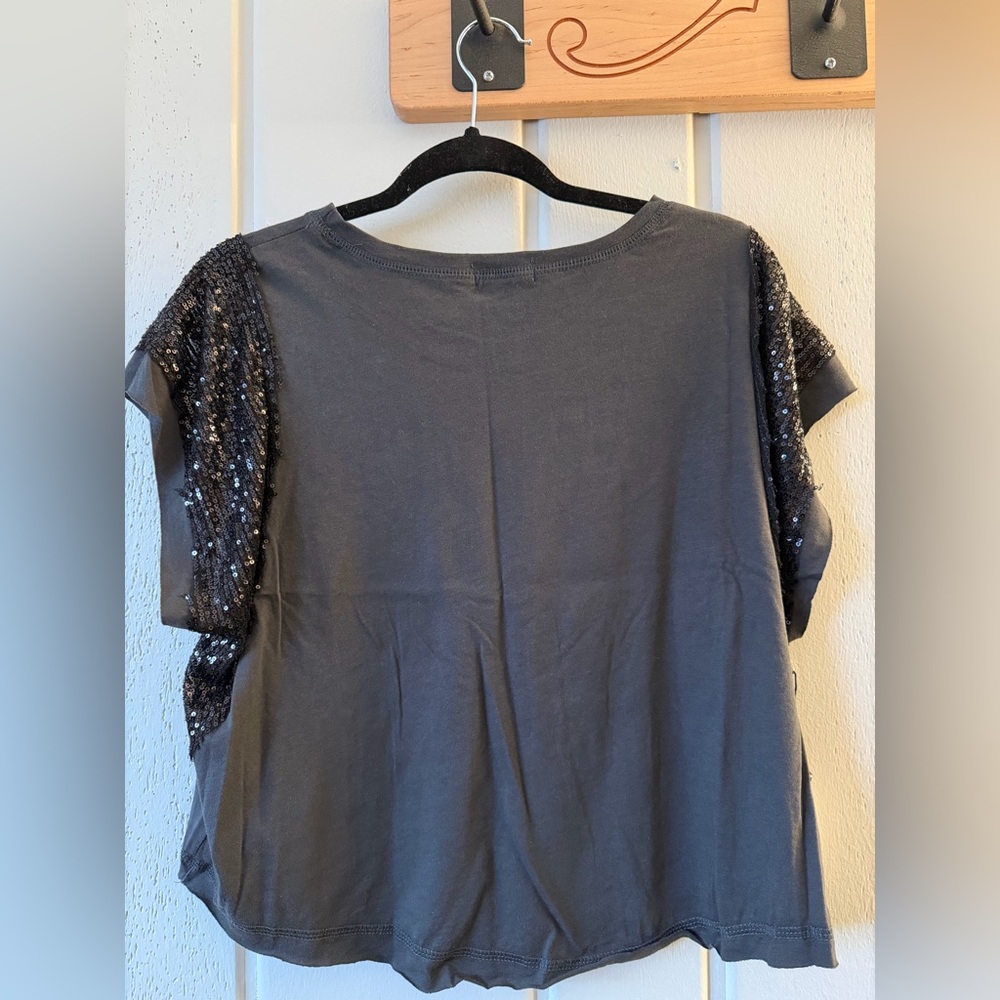 NWT ORIGINALITY Boot Barn Size Medium Sequin Nashville Graphic Tee - Picture 3 of 3